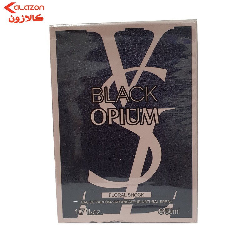 ادو پرفیوم فلورال شاک مدل BLACK OPIUM حجم 50 میلی لیتر