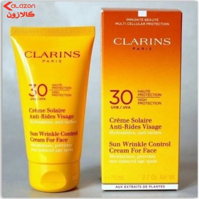 کرم ضد افتاب بدون روغن کلارنس 30 اس پی اف Cream 30 Spf