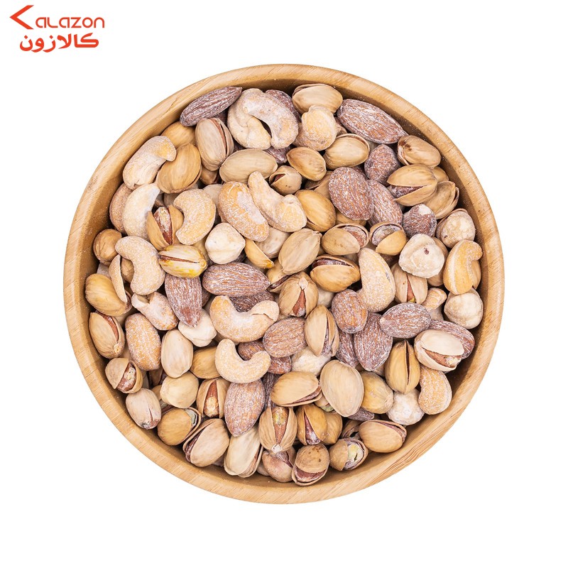 آجیل چهار مغز نمکی بادوم قرمز نمکدون - 500 گرم