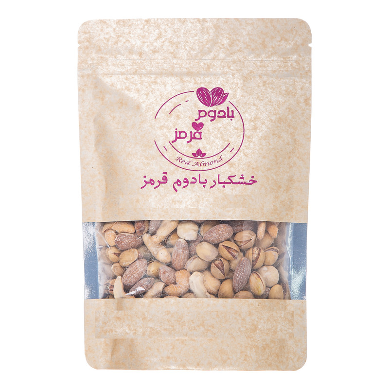 آجیل چهار مغز نمکی بادوم قرمز نمکدون - 500 گرم