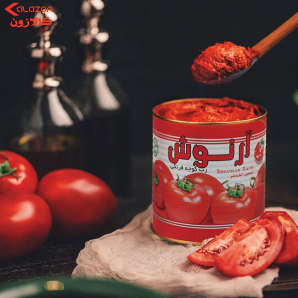 کنسرو رب گوجه فرنگی آرنوش - 800 گرم مجموعه 12 عددی