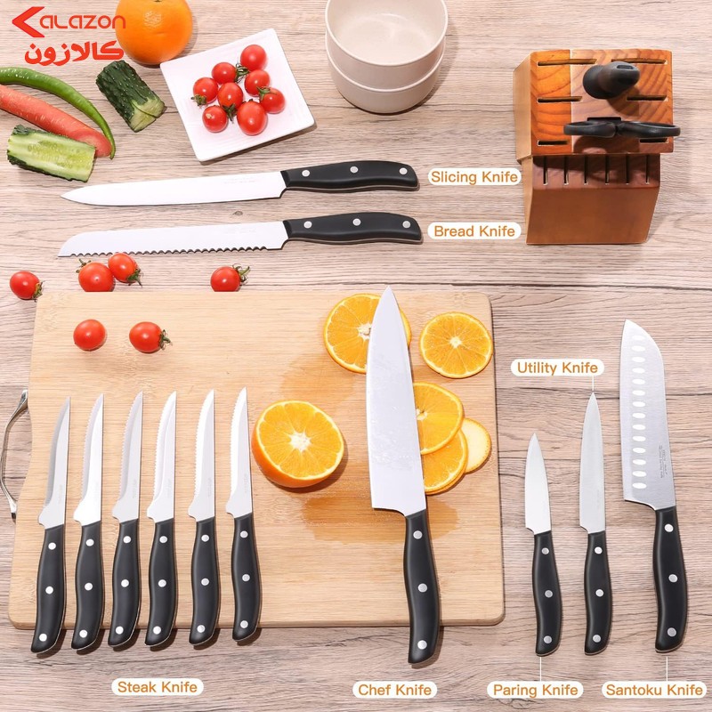 سرویس چاقوی 15 پارچه آیوورسک مدل Plus