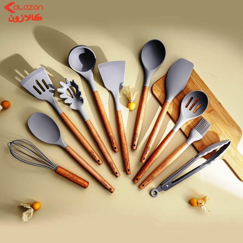 سرویس کفگیر و ملاقه 12 پارچه جی فی نی مدل G-012