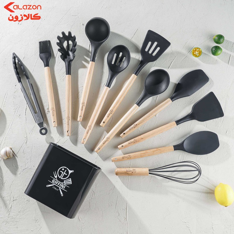 سرویس کفگیر و ملاقه 12 پارچه جی فی نی مدل G-012