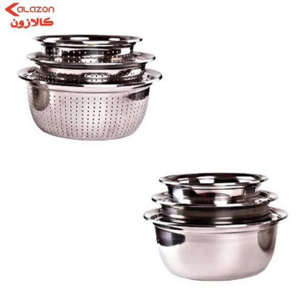 آبکش و لگن مدل SM303438 مجموعه 6 عددی