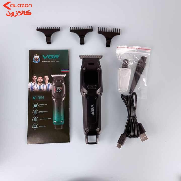 ماشین اصلاح موی سر و صورت شارژی وی جی ار مدل V-964