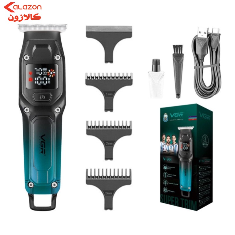 ماشین اصلاح موی سر و صورت شارژی وی جی ار مدل V-964