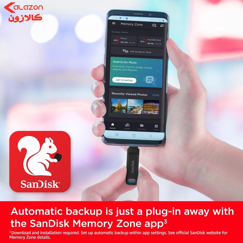 فلش مموری سن دیسک مدل Ultra Dual Drive Go ظرفیت 256 گیگابایت