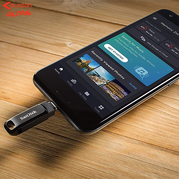 فلش مموری سن دیسک مدل Ultra Dual Drive Go ظرفیت 256 گیگابایت