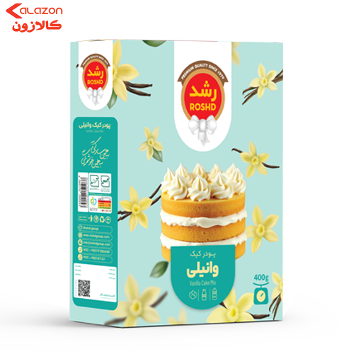پودر کیک وانیلی رشد400گرم