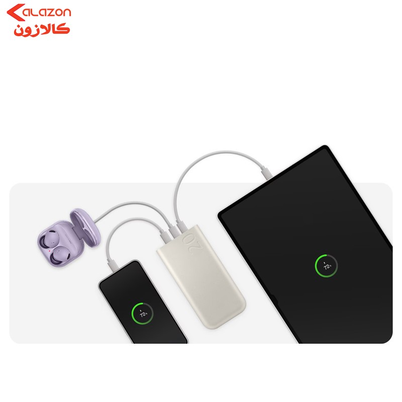 پاوربانک 45 وات سامسونگ مدل Battery Pack EB-P4520 ظرفیت 20000 میلی‌آمپر ساعت