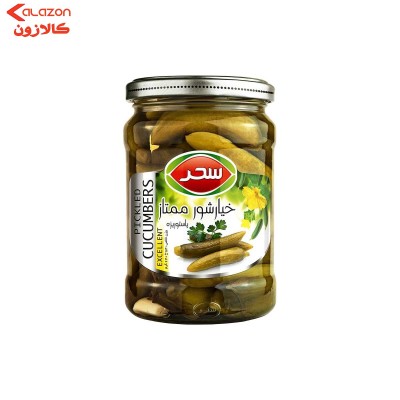 خیارشور ممتاز پاستوریزه برند سحر 640 گرمی