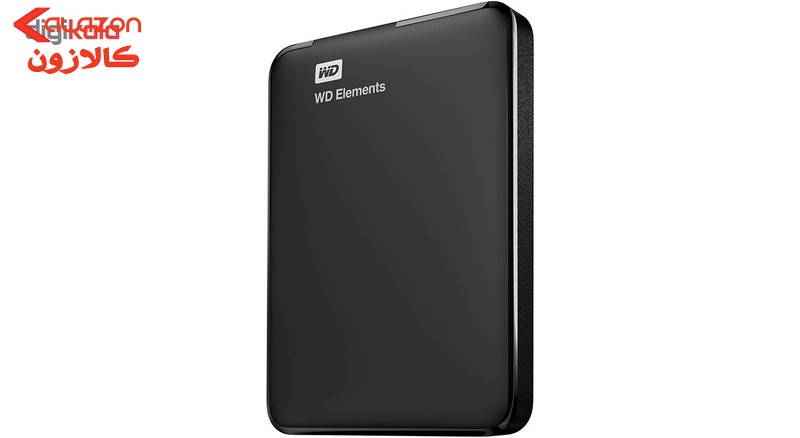 هارد اکسترنال وسترن دیجیتال مدل Elements ظرفیت یک ترابایت دارای رابط USB Type-A 3.0