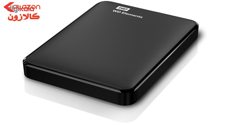 هارد اکسترنال وسترن دیجیتال مدل Elements ظرفیت یک ترابایت دارای رابط USB Type-A 3.0