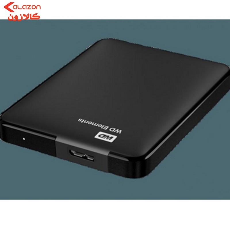 هارد اکسترنال وسترن دیجیتال مدل Elements ظرفیت یک ترابایت دارای رابط USB Type-A 3.0