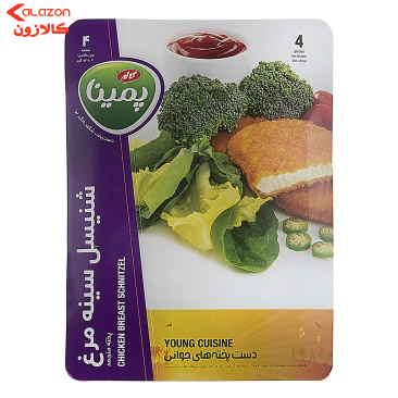 شنیسل مرغ 540 گرمی پمینا کاله