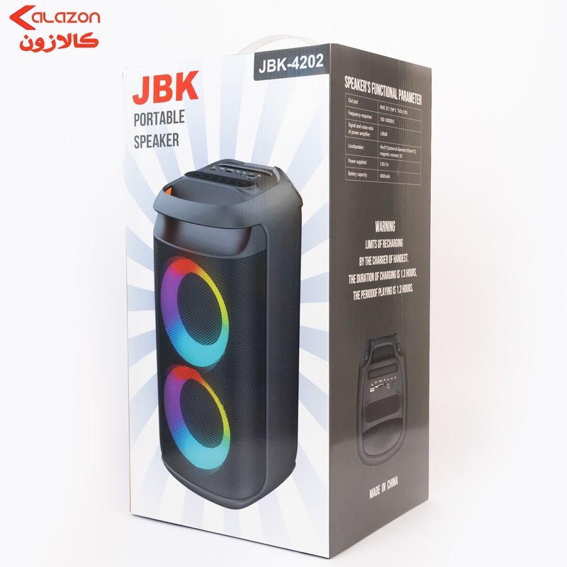 اسپیکر بلوتوثی پارتی باکس مدل JBK - 4202
