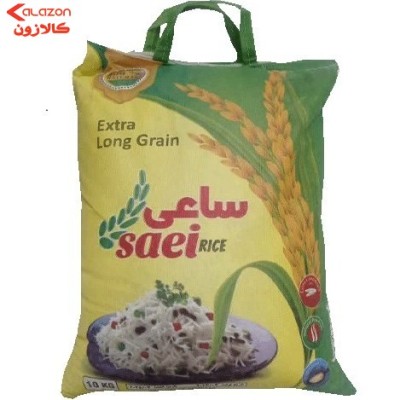 برنج پاکستانی ساعی 10 کیلویی درجه یک
