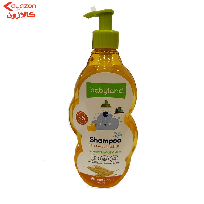 شامپو بچه بیبی لند مدل Wheat Germ حجم 500 میلی لیتر