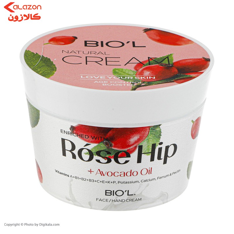 کرم مرطوب کننده بیول مدل Rose Hip حجم 200 میلی لیتر