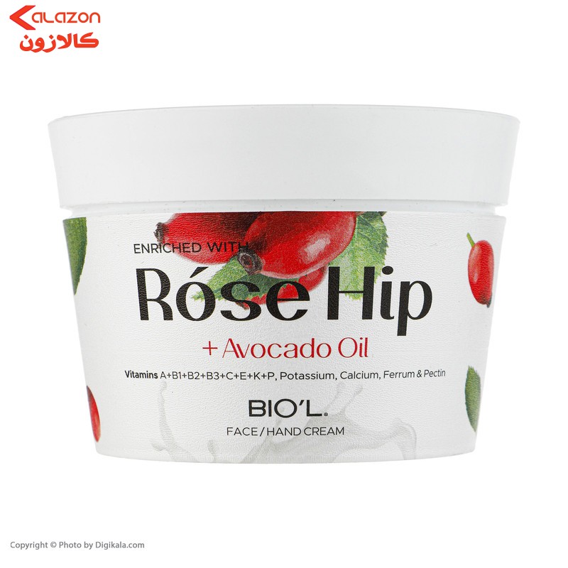 کرم مرطوب کننده بیول مدل Rose Hip حجم 200 میلی لیتر