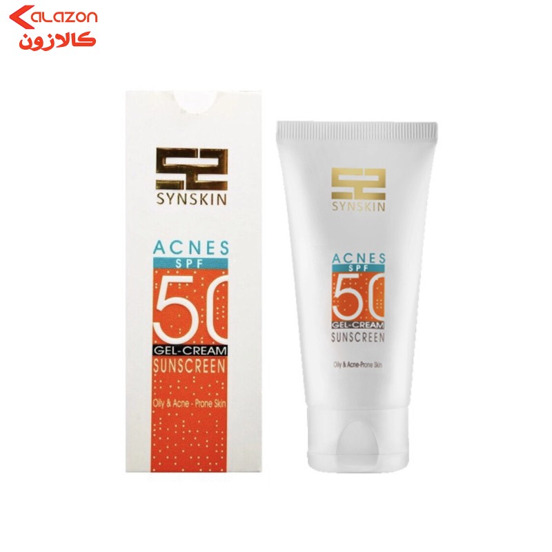 کرم ژل ضدآفتاب ساین‌اسکین SPF50 مدل Acnes حاوی محافظ UVA وUVB مناسب انواع پوست‌های چرب و جوشدار و مستعد آکنه حجم 50 میلی‌لیتر
