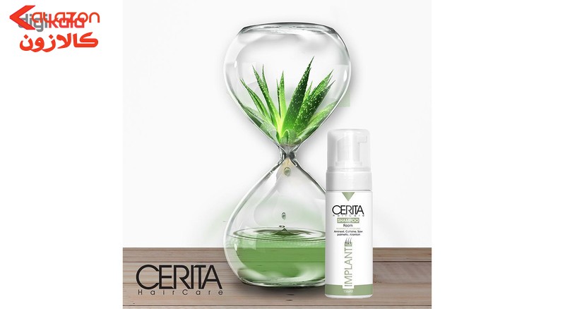 پک فوم کاشت مو و شامپو جوانه گندم سریتا مدل Hair مجموعه 2 عددی