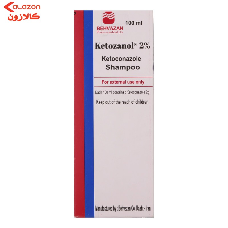 شامپو ضد قارچ حاوی کتوکونازول 2 درصد بهوزان 100 میلی لیتر
