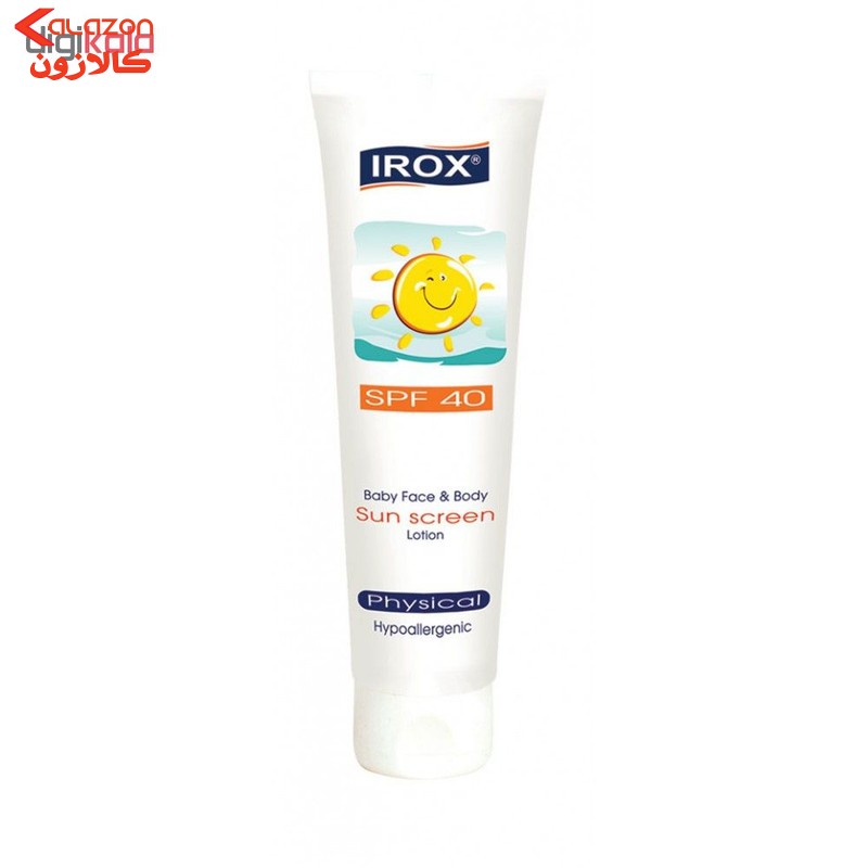 لوسیون ضد آفتاب کودک ایروکس سری Physical مدل Face And Body حجم 60 میلی لیتر