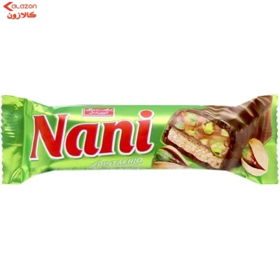 شکلات کارامل با مغز پسته و روکش شکلات شیری