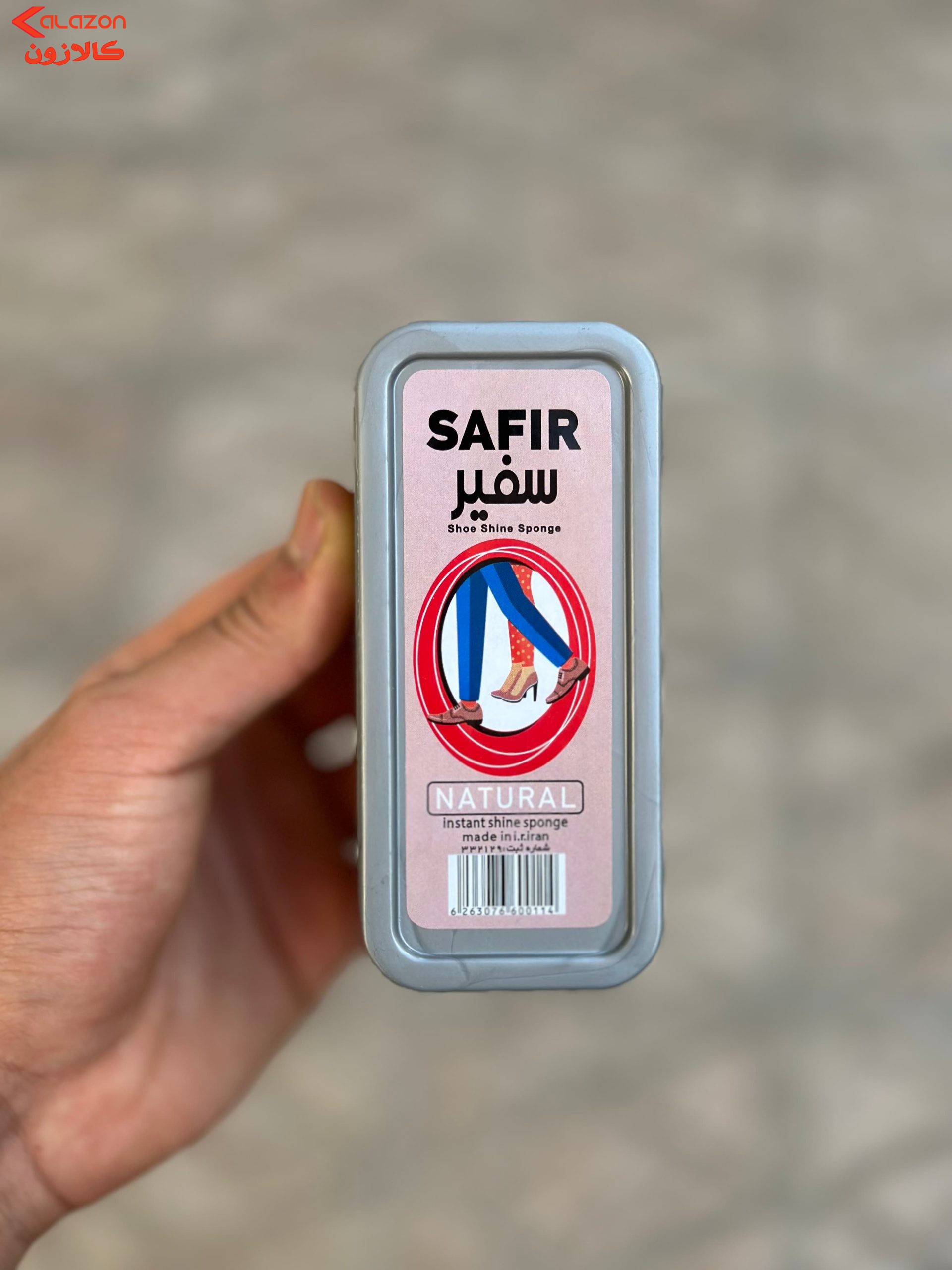 واکس کفش سفیر مدل اسفنجی
