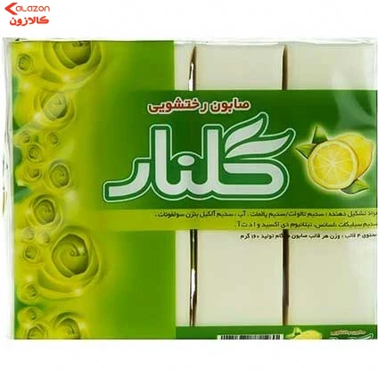 صابون رختشویی گلنار مقدار 160g بسته 4 عددی