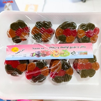 لواشک تازه سخی میوه ای با طرح گلی