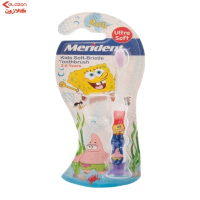 مسواک کودک مریدنت Merident مدل Sponge Bob طرح باب اسفنجی بسته 1 عددی