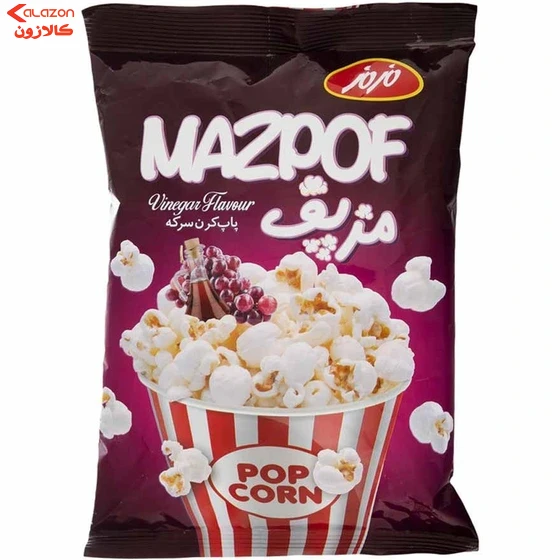 پاپ کرن سرکه ای مژپف 80گرم