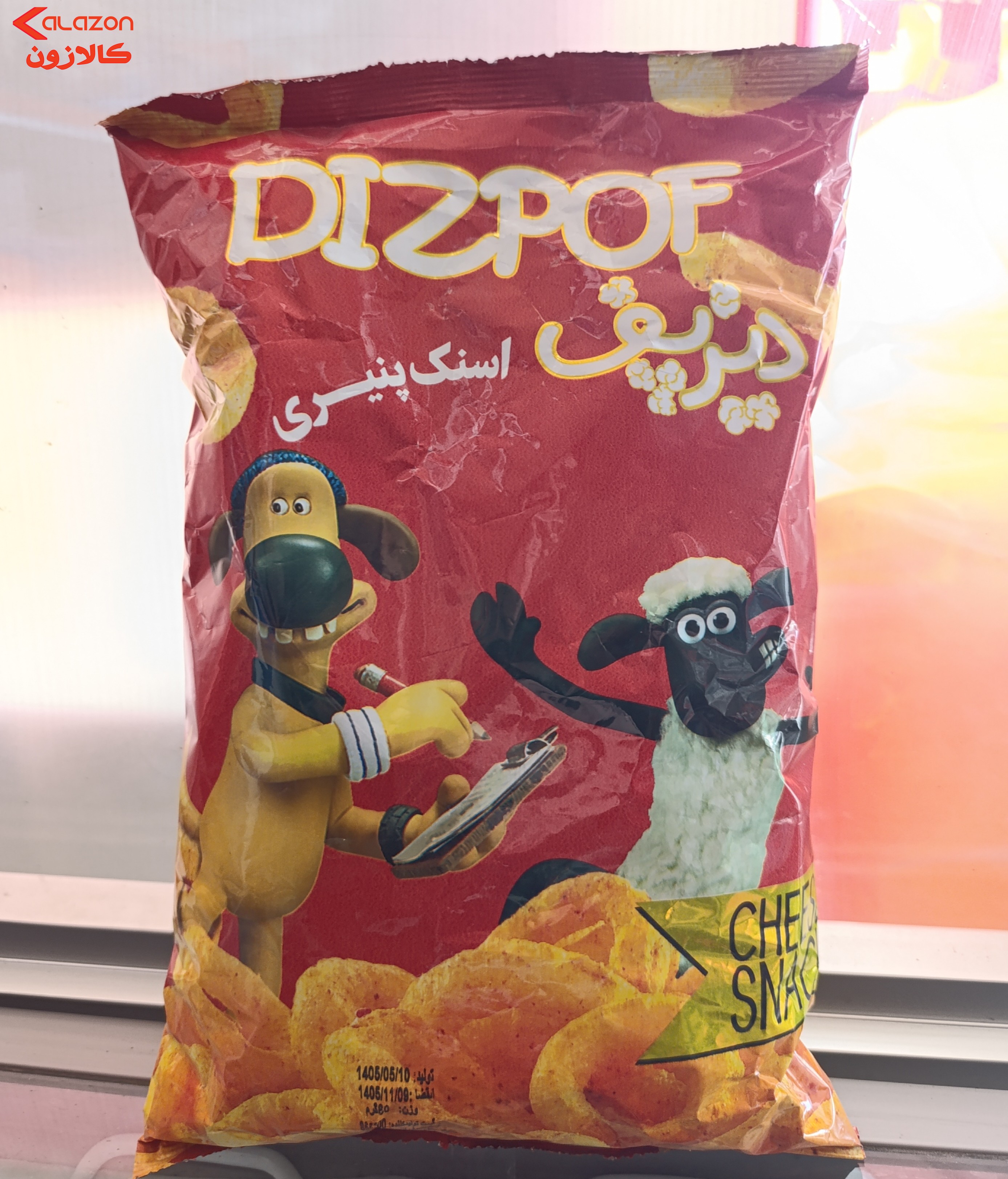 اسنک چرخی مزپف 90گرم