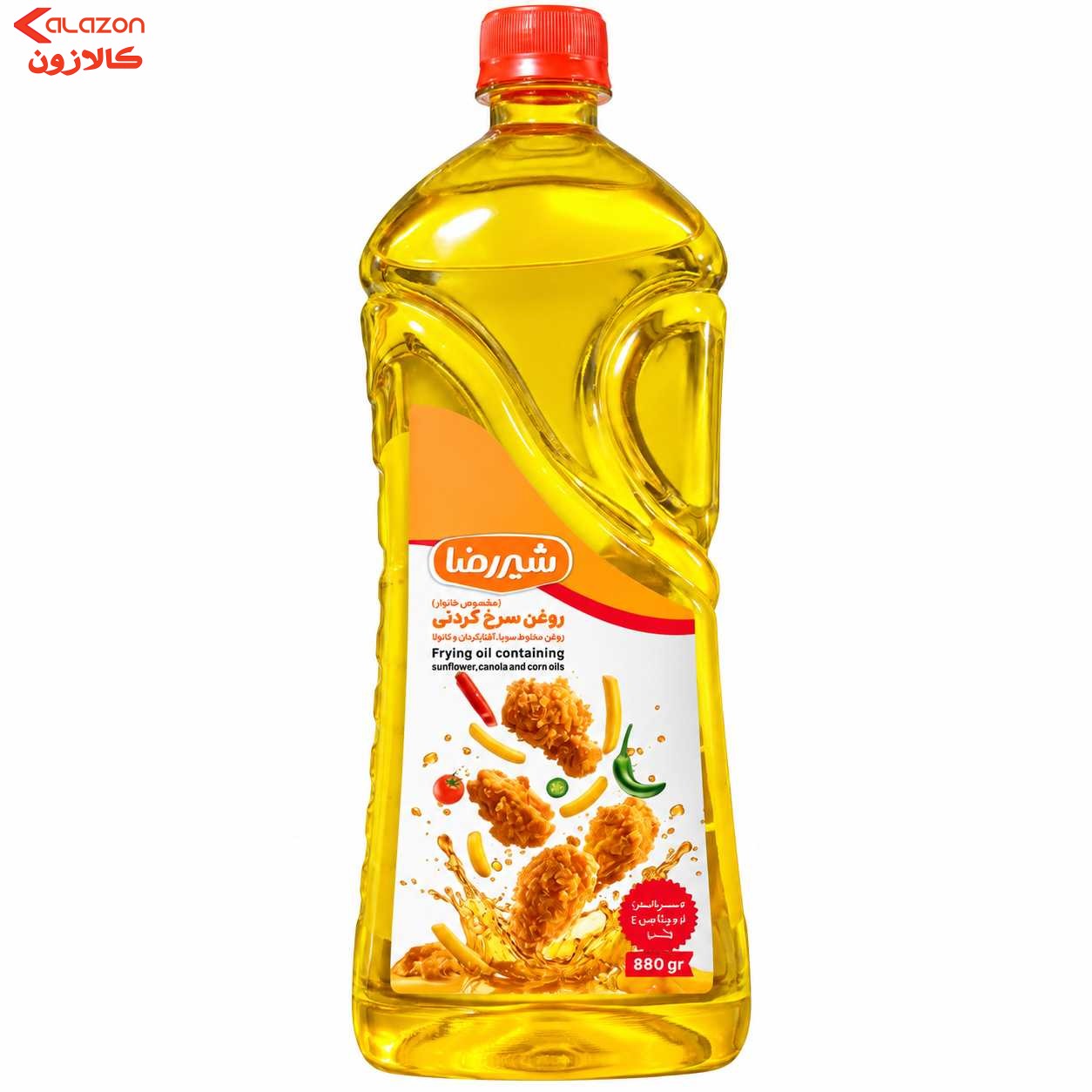 روغن سرخ کردنی شیررضا880گرم