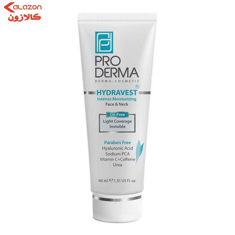 کرم مرطوب‌کننده پرودرما مدل Face&Neck حجم 40 میلی‌لیتر