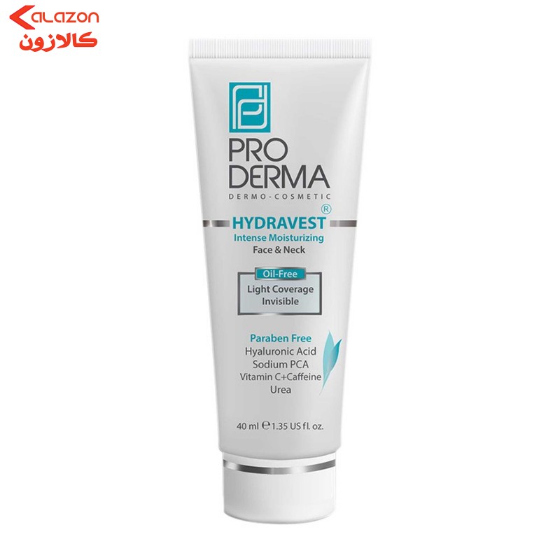 کرم مرطوب‌کننده پرودرما مدل Face&Neck حجم 40 میلی‌لیتر