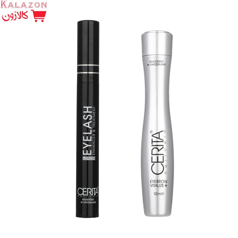 محلول تقویت کننده مژه سریتا مدل 01 حجم 7 میلی لیتر به همراه سرم احیا کننده ابرو مدل 02 حجم 10 میلی لیتر