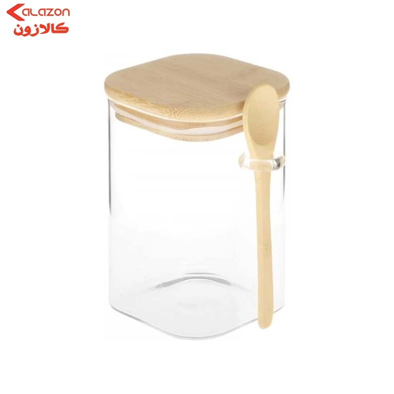 بانکه مدل شیشه ایی درب بامبو کد 8&15