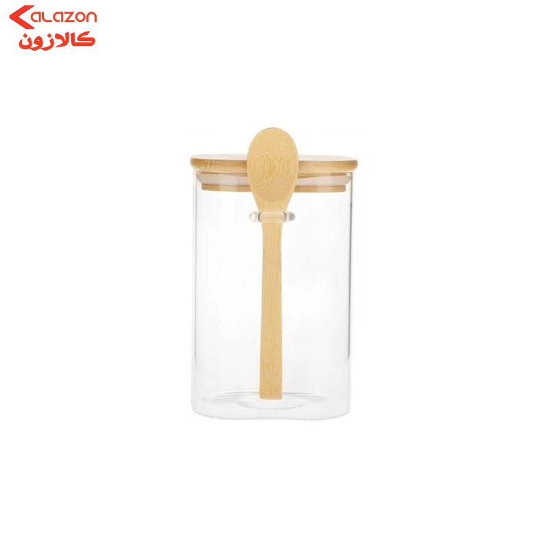 بانکه مدل شیشه ایی درب بامبو کد 8&15