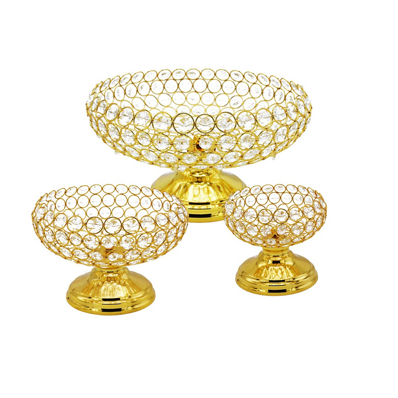 میوه خوری مدل نگین دار مجموعه 3 عددی