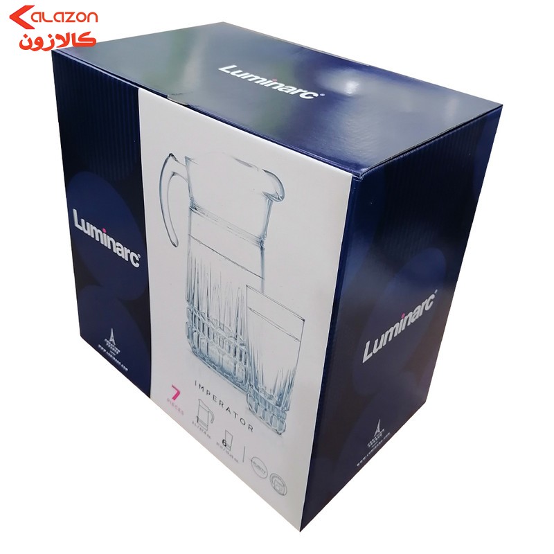 سرویس پارچ و لیوان 7 پارچه لومینارک مدل امپراطور