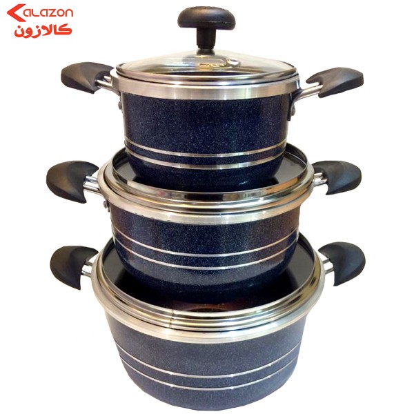 سرویس پخت و پز 6 پارچه طرح لانه زنبوری