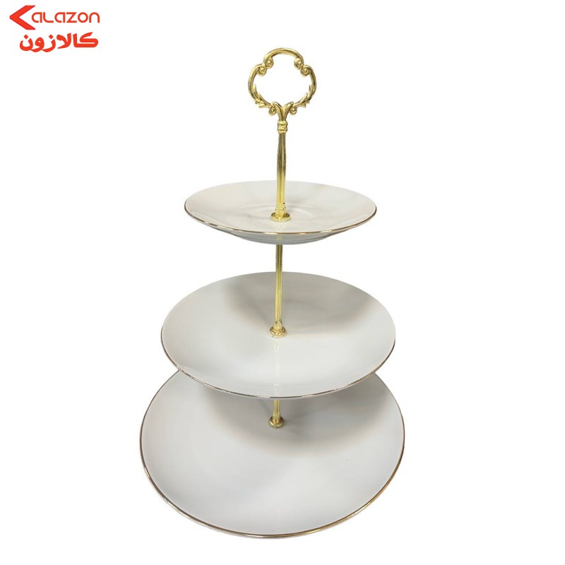 شیرینی خوری مدل سه طبقه طرح لب طلایی