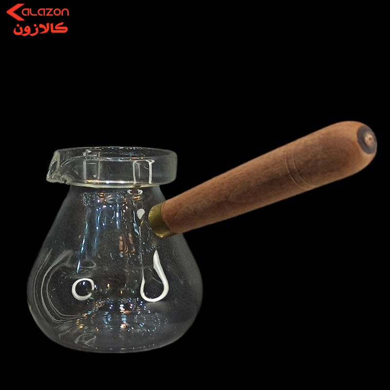 قهوه جوش مدل دسته چوبی پیرکس