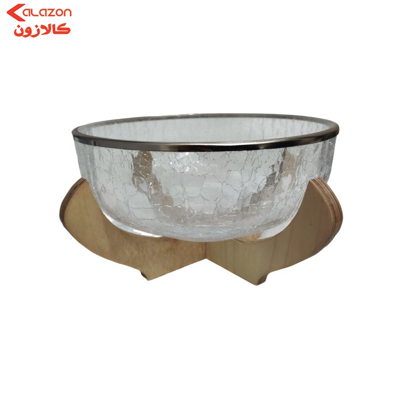کاسه مدل آبگز به همراه پایه چوبی