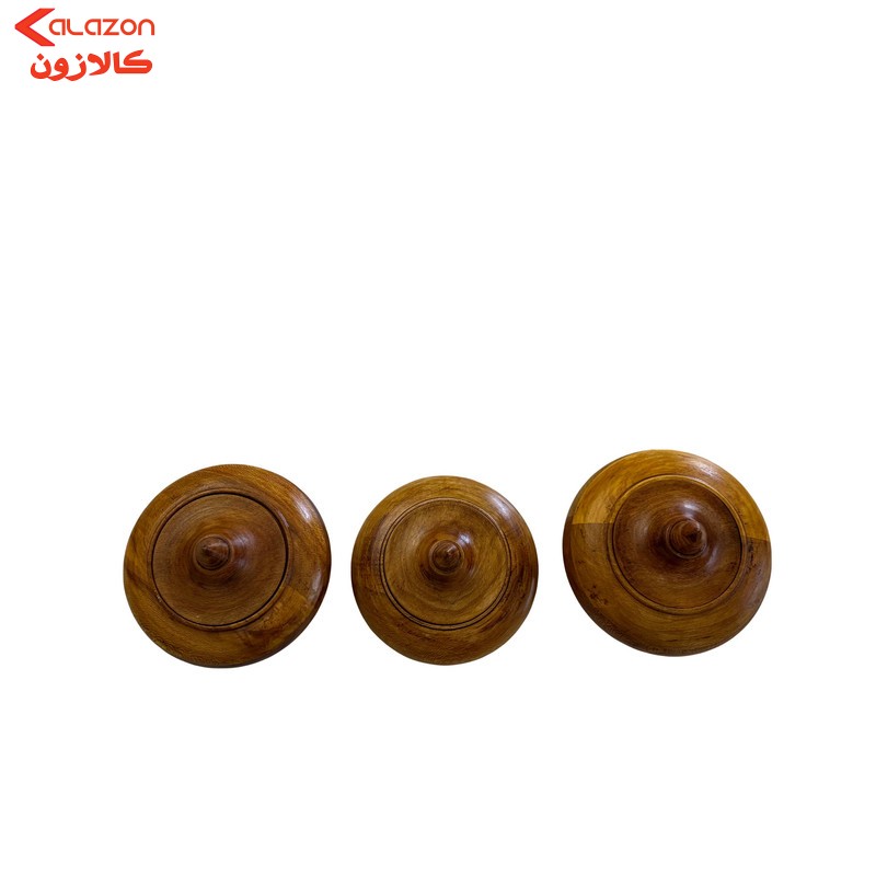 شکلات خوری چوبی کد T4 مجموعه 3 عددی