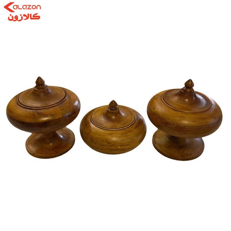 شکلات خوری چوبی کد T4 مجموعه 3 عددی